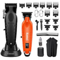 KEMEI Cordless Hair Clippers & Trimmers Set Orange 2293+2296