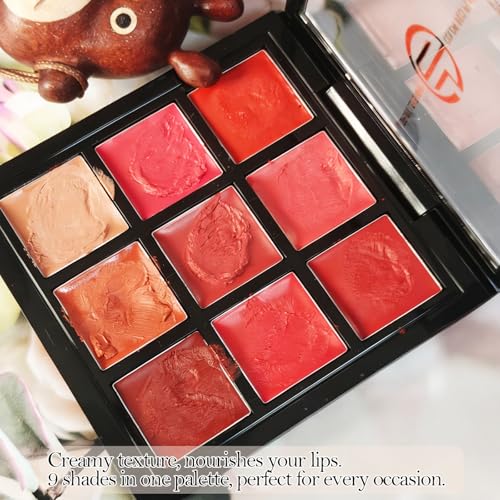 9 Colors Matte Velvet Lipstick Palette – Long Lasting Waterproof