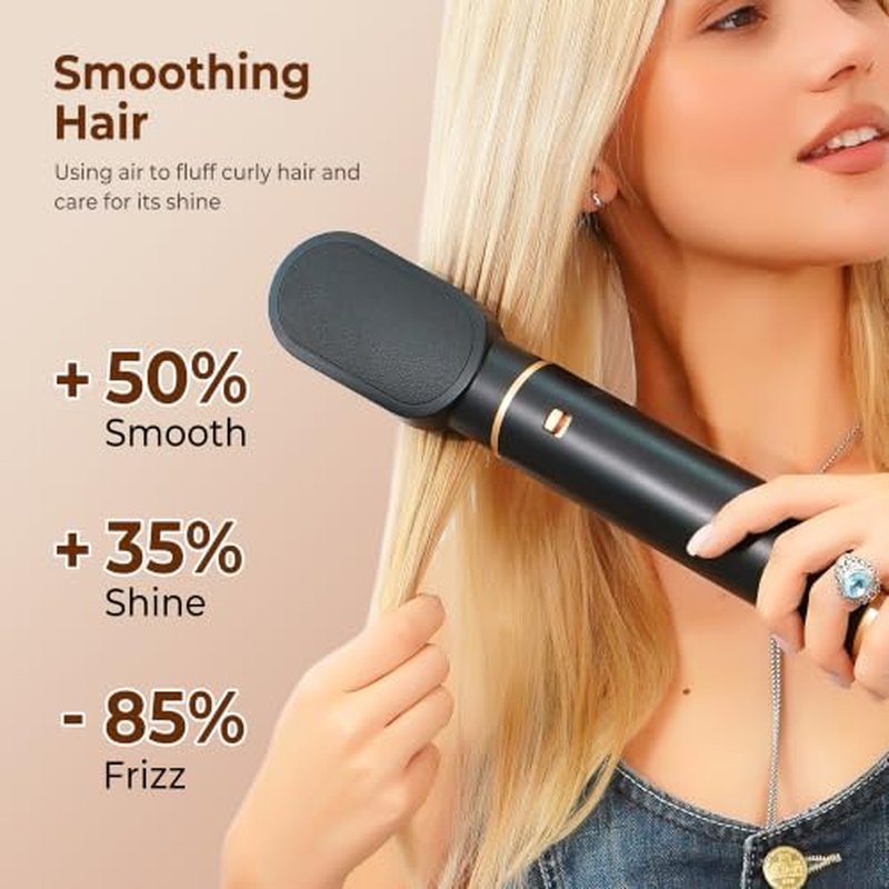 5-in-1 Hot Air Styler Brush Set with Auto Wrap Curling Barrels
