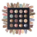 UCANBE 16-Color Eyeshadow Palette - Matte, Shimmer & Glitter