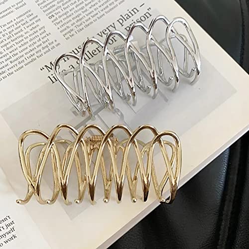 Hair Claw Clips Metal Hair Clips (D)