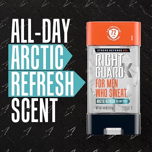 Right Guard Xtreme Defense Antiperspirant Deodorant Gel, 4 Pack