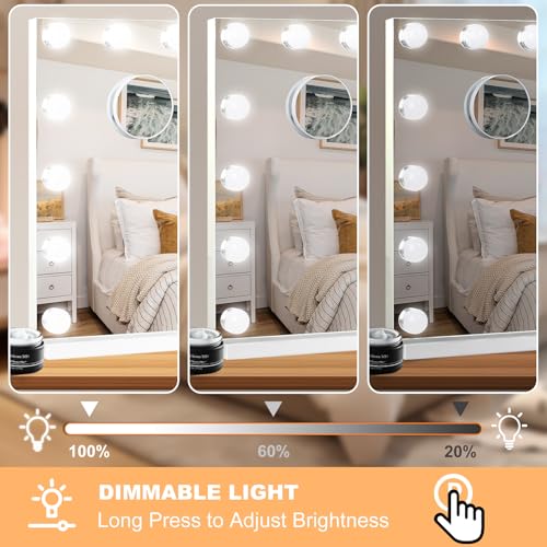 Moonee Hollywood Vanity Mirror with Lights - 23" x 18"