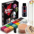 Halloween Makeup Kit with Wound Wax, Fake Blood & Face Paint