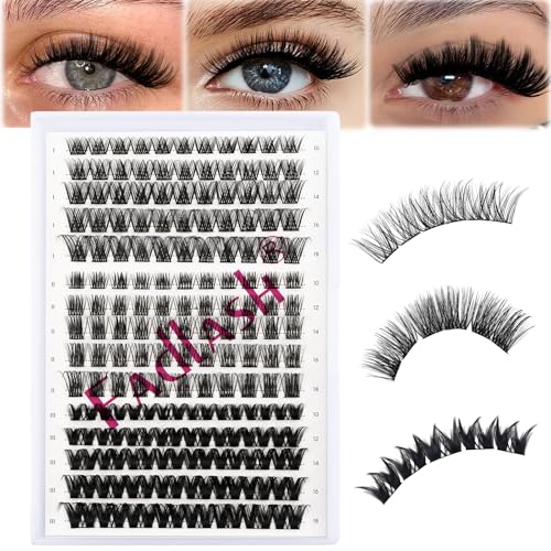 FADLASH Lash Clusters 10-18mm D Curl DIY Eyelash Extensions