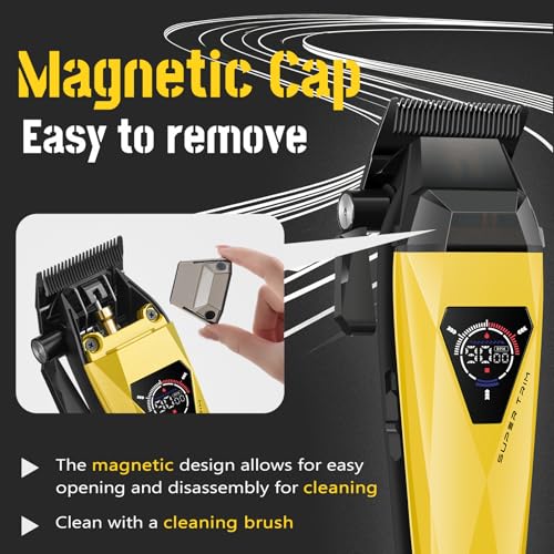 VGR 877S3 Professional Hair Clippers with LED Display & Turbo Motor