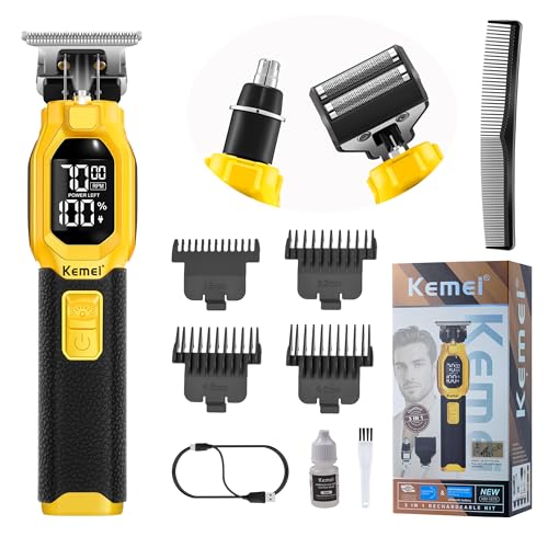KEMEI 1878 Cordless Beard Trimmer 3-in-1 Hair Clipper