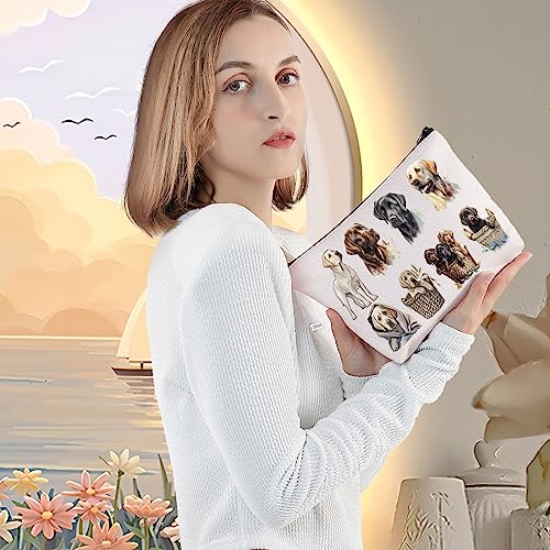LEVLO Labrador Retriever Cosmetic Makeup Bag Gift For Black Lab Dog Lover Black Labrador Mom Travel Pouch Bag Labrador Retriever Merchandise (Labrador Retriever)