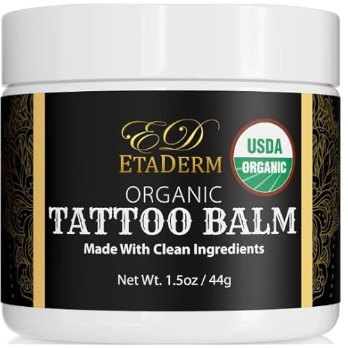 Tattoo Balm - Tattoo Aftercare Balm for Hydration, Moisturizer, Soften and Condition the Skin - Tattoo Lotion with Sunflower Seed Oil