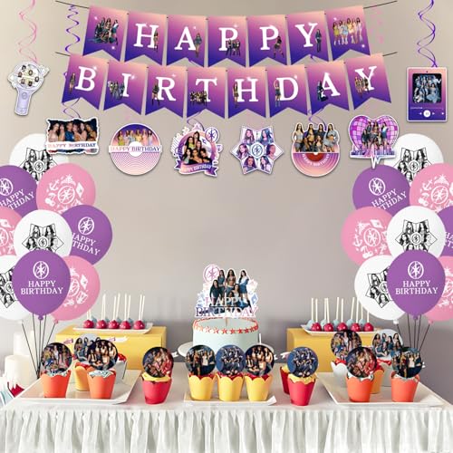 Singer Themed Birthday Party Decoration Set | Banner, Balloons & Toppers