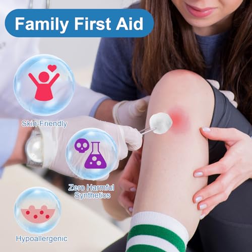 Soft Pure Cotton Balls Bulk (2000 Count) - Skincare & First Aid