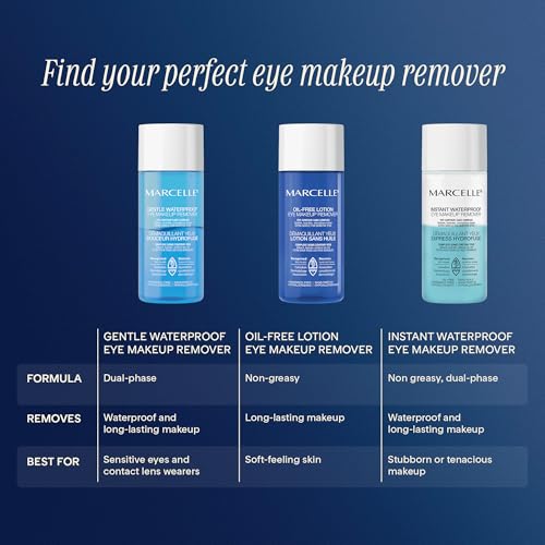 MARCELLE Waterproof Eye Makeup Remover for Sensitive Eyes, 5 oz