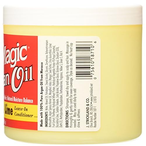 Blue Magic Argan Oil Mango/Lime Leave In Conditioner, 13.75 Ounce for 1 PACK.