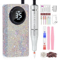 SAVILAND Glitter Nail Drill Machine Kit 35000RPM for Acrylic Nails Professional