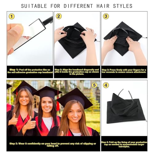 Graduation Cap Grip Hairband - Anti-Slip Hair Holder