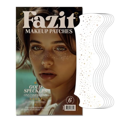 Fazit Gold Glitter Freckle Patches - Waterproof Temporary Makeup