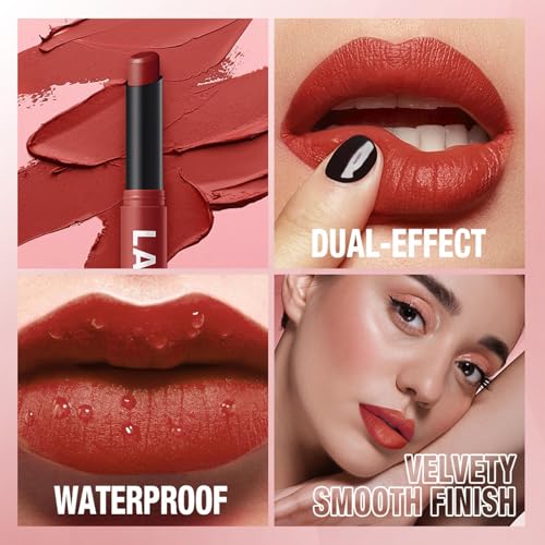 MooGlamor Matte Lipstick Set - 12 Shades, Waterproof & Long-Lasting