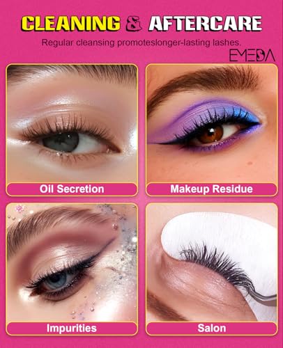 EMEDA Whipped Lash Shampoo Kit - Eyelash Extension Cleanser, 100ml
