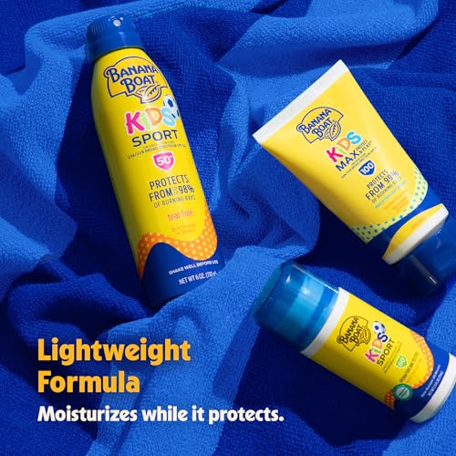 Banana Boat Sport Kids Sunscreen Spray SPF 50, Twin Pack 6oz
