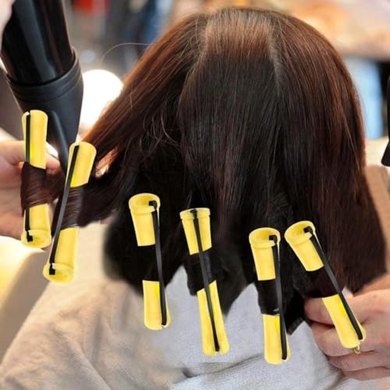 60 Pcs Blue Short Perm Rods for Natural Hair Styling