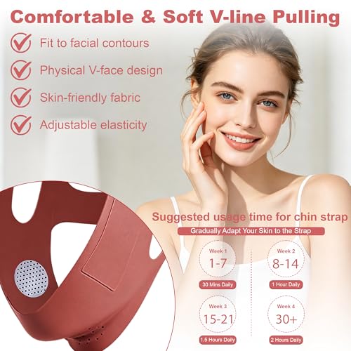 Graphene Chin Strap for Sleeping - Adjustable Double Chin Reducer
