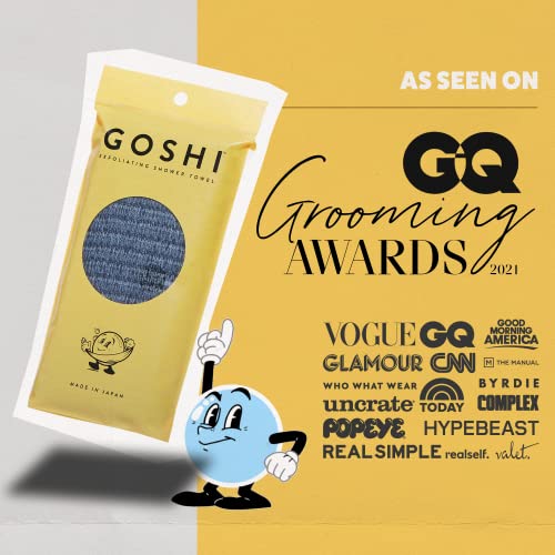 GOSHI Exfoliating Shower Towel - Long Body Scrubber for Back Acne