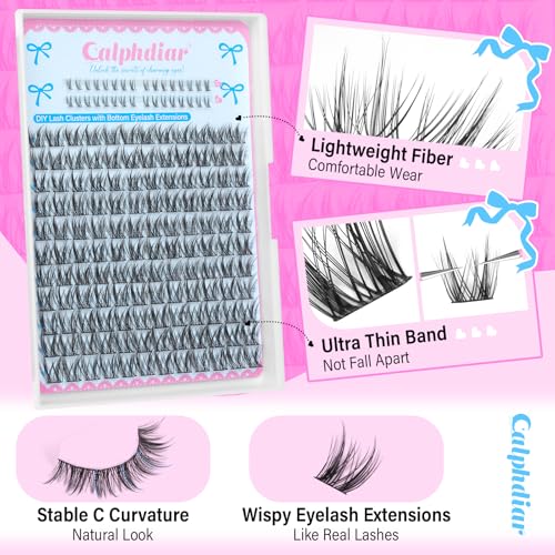 Wispy Cluster Lashes 11-13mm C-Curl DIY Eyelash Extensions