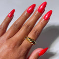 Glamnetic Glazed Red Press On Nails Medium Almond 30pc