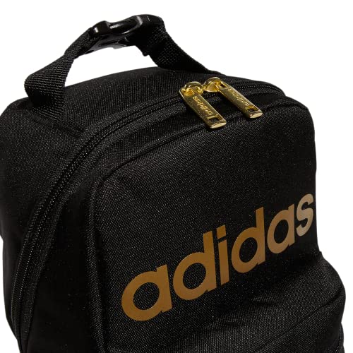 adidas Santiago 2 Insulated Lunch Bag, Black/Gold Metallic, One Size