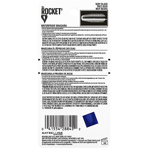 Maybelline Volum' Express The Rocket Waterproof Mascara, Very Black