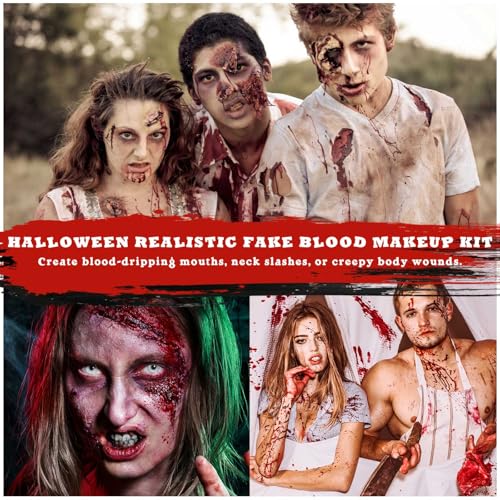 Halloween Fake Blood SFX Makeup Kit – 5 Piece Set