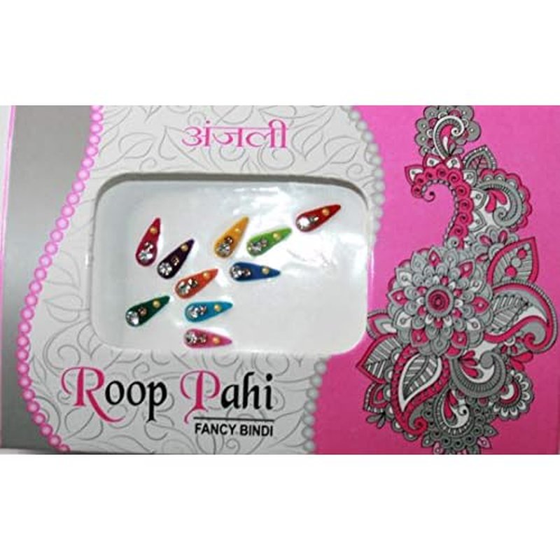 IS4A 10 Pack Bindi for Women, Bindi Jewelry Forehead, Indian Bindi, Bindi Face Jewels Multicolored Face Bindi Stickers