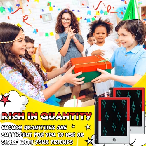 Nezyo 12 Pack LCD Writing Tablet 4.6" Doodle Board Party Favors