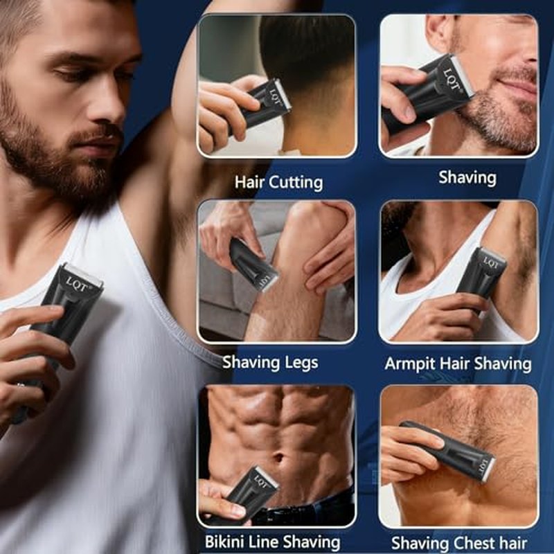 6-in-1 Men's Grooming Kit with Cordless Hair Clippers & Trimmers