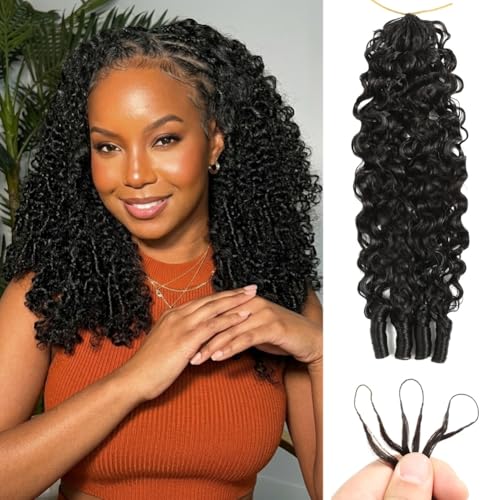 Burmese Curly Crochet Hair 16 Inch 120g Virgin Human Hair