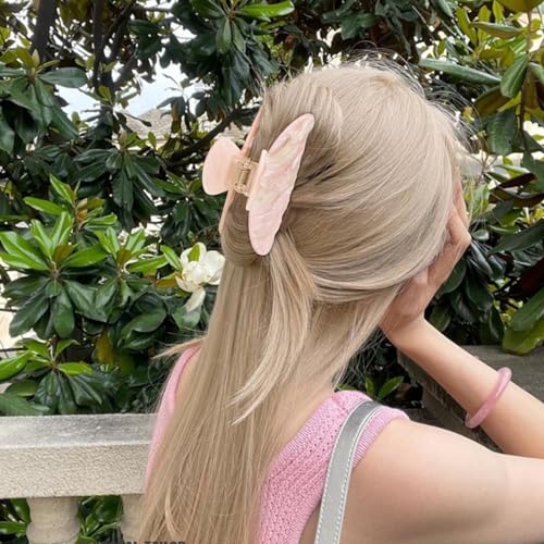 Large Acrylic Claw Hair Clips for Thick Hair (2-Pack)