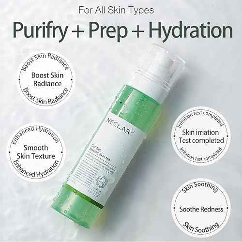 CICA Aloe Hydrating Toner Spray for Face - pH Balanced Facial Mist - Aloe Vera and Centella Asiatica - for Acne Prone and Sensitive Skin - Korean Skincare for Redness, Dryness