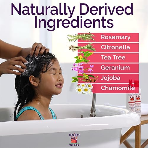 Fairy Tales Rosemary Repel Shampoo, 12 fl oz. and Conditioner, 8 fl oz. Duo Kids Like the Smell, Lice Do Not (Pack of 2)
