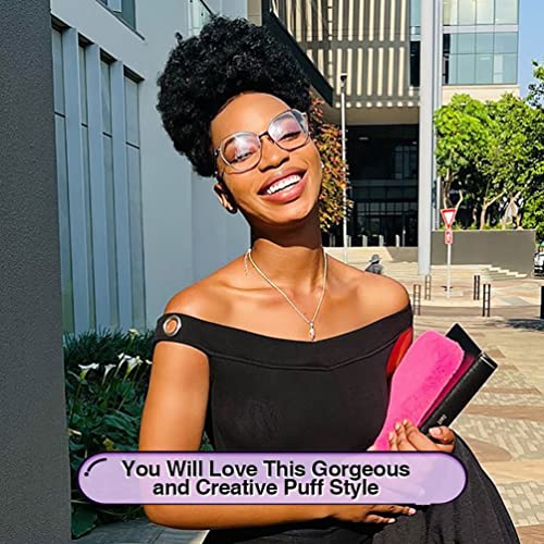 Afro Puff Drawstring Ponytail for Black Women Synthetic Hair
