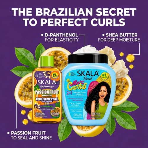 SKALA Mais Cachos Curl Cream Leave-In 1kg + Curly Hair Oil