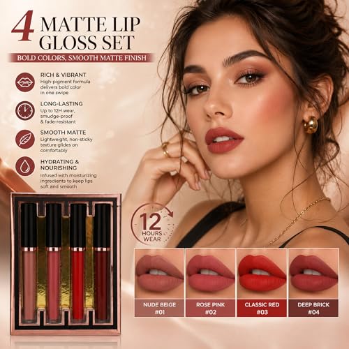All-in-One Travel Makeup Kit with 12 Eyeshadows & Lip Gloss