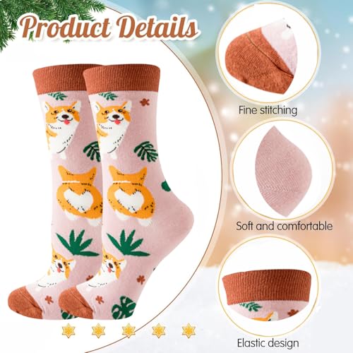 Corgi Gifts for Dog Lovers ? Cute Handbag, Makeup Bag, Socks, Keychains & Stickers | Adorable Welsh Corgi Accessories for Birthday, Christmas & Everyday Use