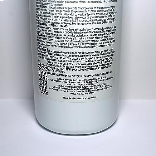 Salon Care 20 Volume Clear Developer, 32 Ounce
