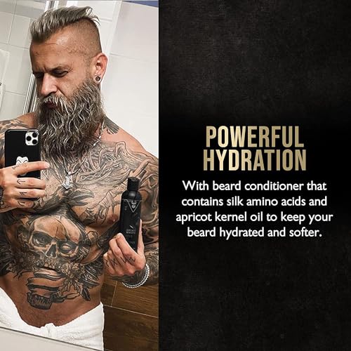 The Beard Struggle - Marksman's Beard Conditioner - Viking Storm, Silver Collection - Nourish, Softens, & Strengthens Beard - Radiance Beard Conditioner for Men (8 Fl oz)