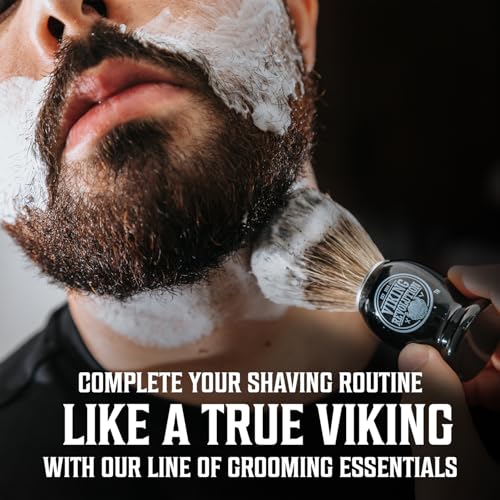 Viking Revolution Luxury Shaving Cream for Men- Sandalwood Scent - Soft, Smooth & Silky Shaving Soap - Rich Lather for the Smoothest Shave - 5.3oz (Pack of 2)