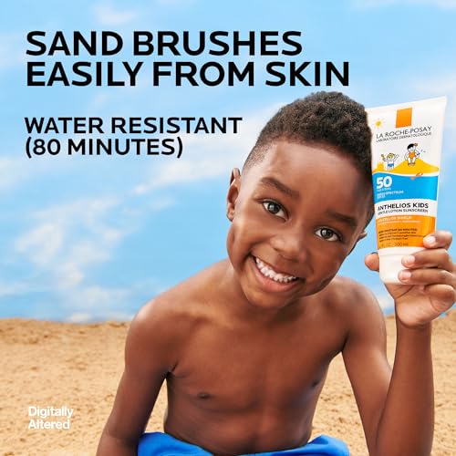 La Roche-Posay Anthelios Kids Gentle Lotion Sunscreen SPF 50 | Broad Spectrum SPF + Antioxidants | Sunscreen For Kids | Octinoxate & Oxybenzone-Free | Pediatrician Tested | Non Comedogenic | Oil Free