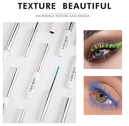 6-Color Mascara Set Waterproof Long Lasting Eye Makeup