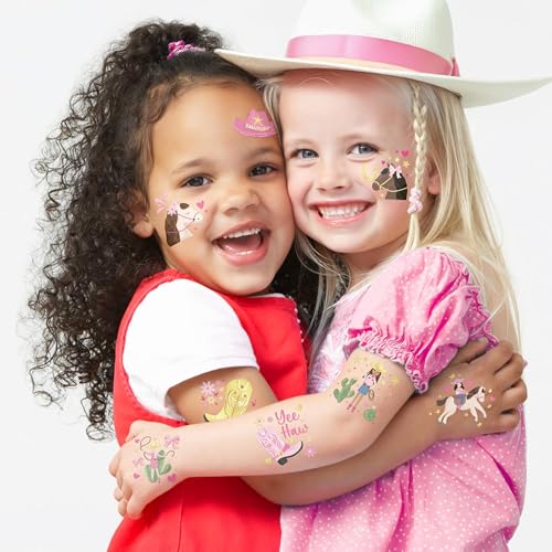 Cheerland 108Pcs Cowgirl Temporary Tattoos Party Favors