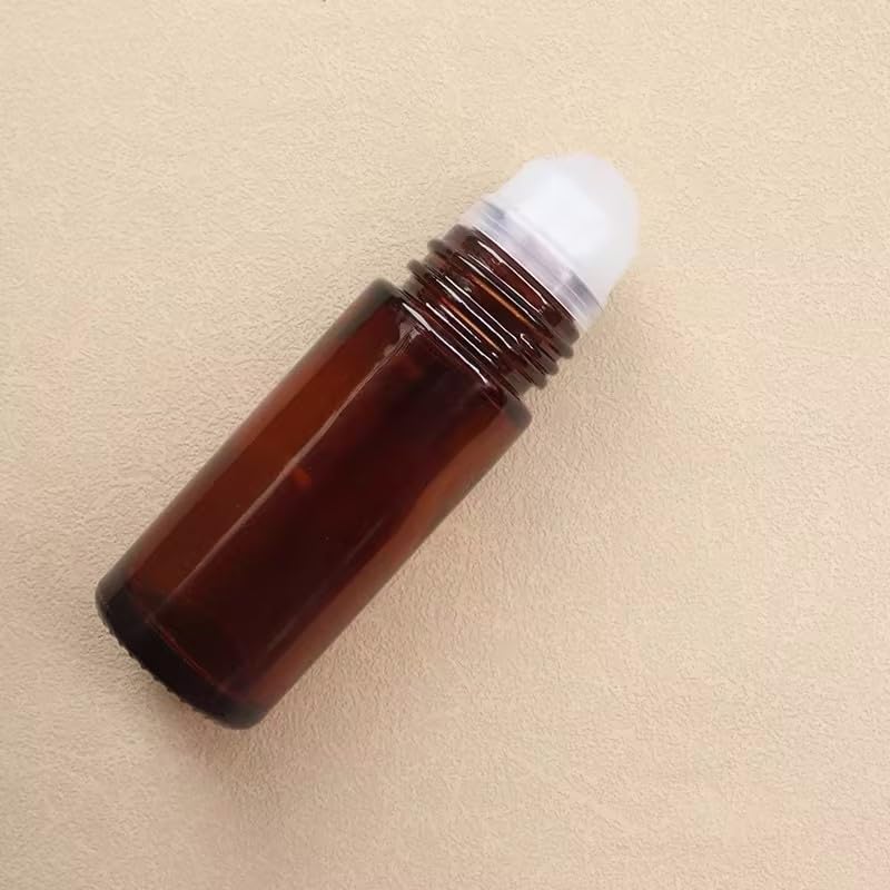 Refillable 50ml Glass Essential Oil Roller Bottles - Aromatherapy & Perfume Containers