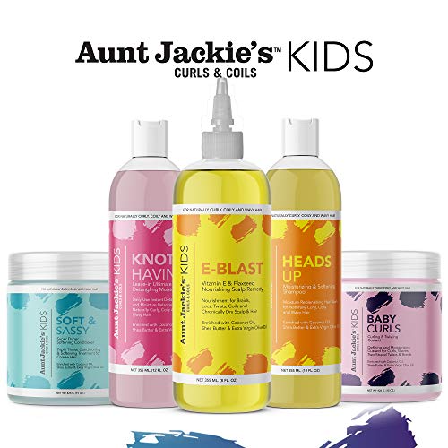 Aunt Jackie's Kids Knot Havin' It Leave-In Ultimate Detangling Hair Moisturizer for Naturally Curly, Coily and Wavy Hair, 12 oz (Pack of 2)